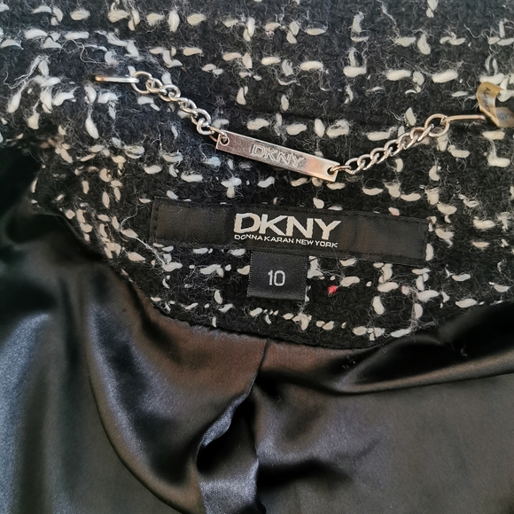 DKNY Donna Karan Wool Blend Coat Size 10 - Picture 4 of 8